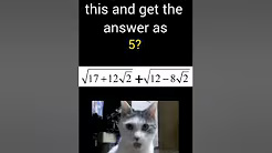 Simplify this and get the answer 5