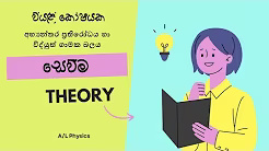 වියළි කෝෂයක අභ්‍යන්තර ප්‍රතිරෝධය හා විද්යුත් ගාමක බලය සෙවීම 